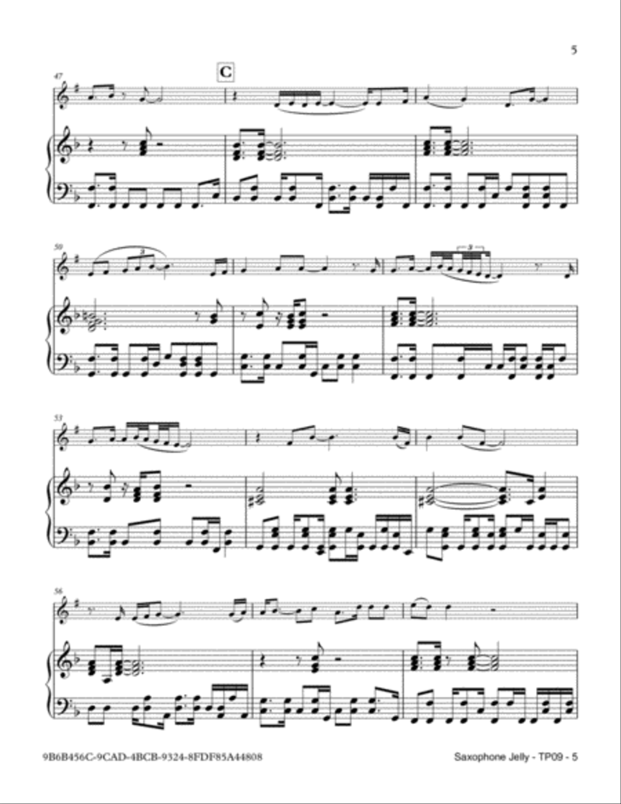 Saxophone Jelly Saxophone Jelly Saxophone scores gallery preview page 5