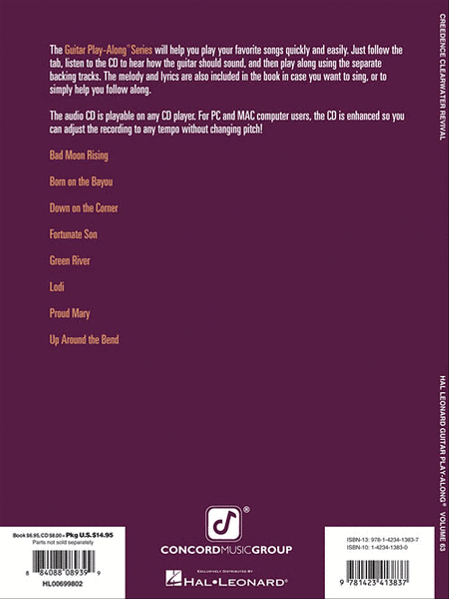 Creedence Clearwater Revival Guitar Tablature scores gallery preview page 3