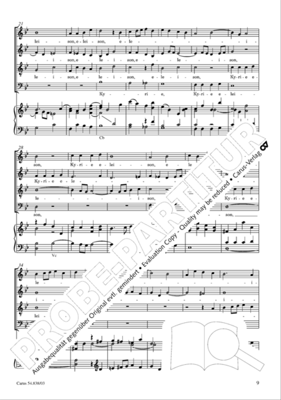 Requiem in B 4-Part scores gallery preview page 14