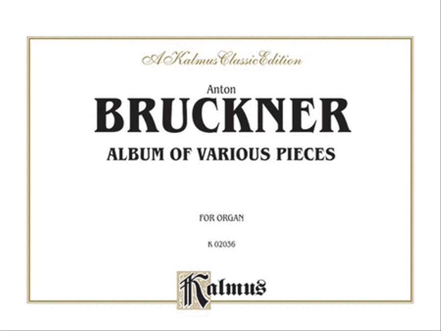 Album of Various Pieces Organ scores gallery preview page 1
