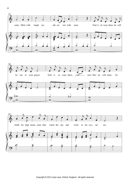 Welcome - Song for a newborn baby celebration / baptism for choir or soloist image number null