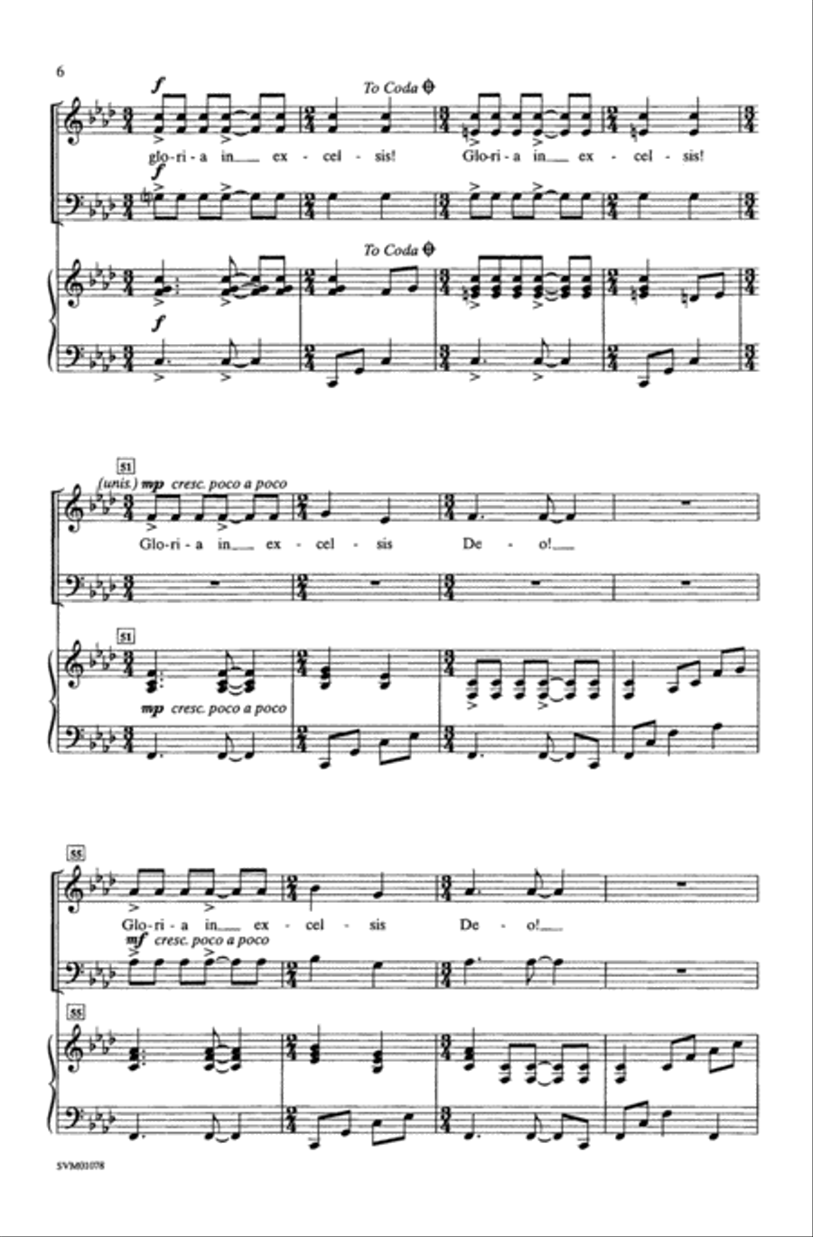 Gloria! Choir scores gallery preview page 4