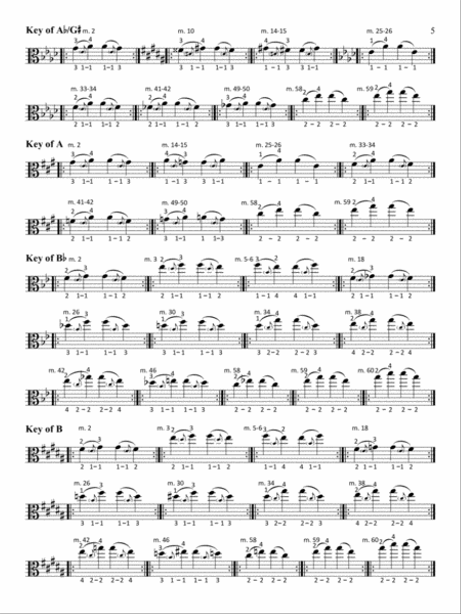 Scales for Young Violists Viola Solo scores gallery preview page 9
