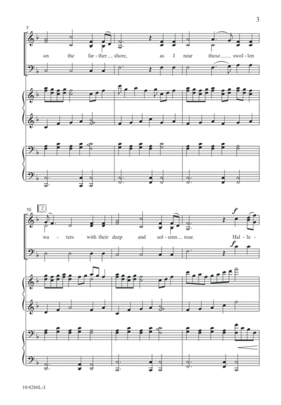 Hark, I Hear the Harps Eternal 3-Part scores gallery preview page 3