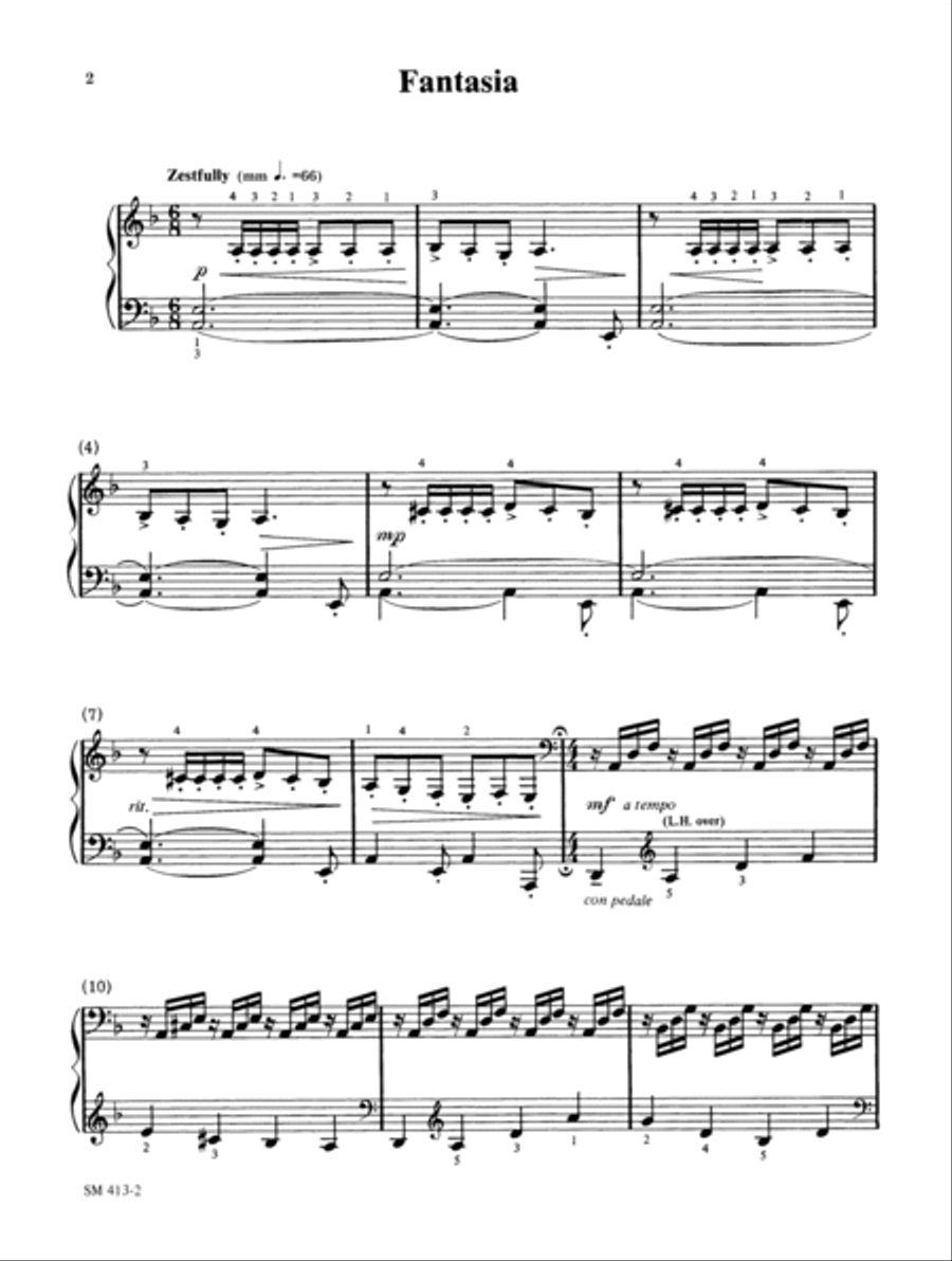 Fantasia Fantasia Piano Solo scores gallery preview page 2