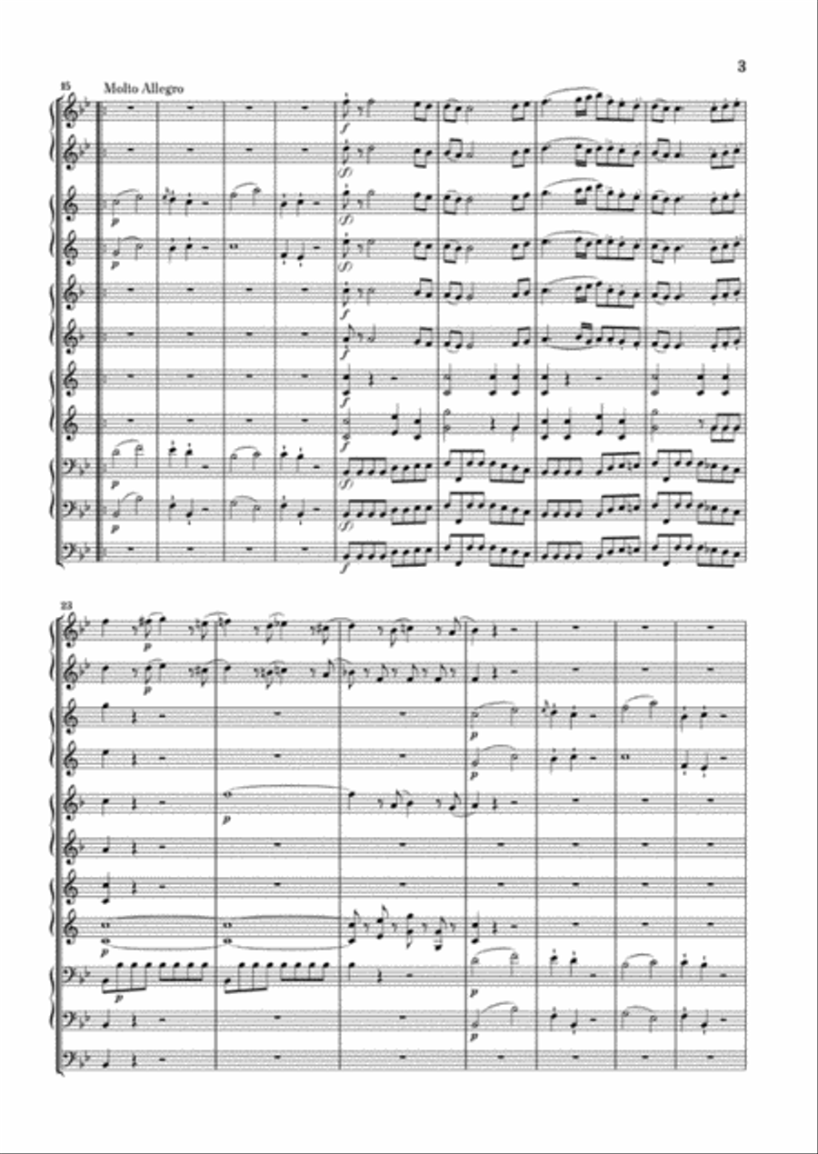 Serenade Gran Partita Bb Major KV 361 (370a) Bassoon scores gallery preview page 4