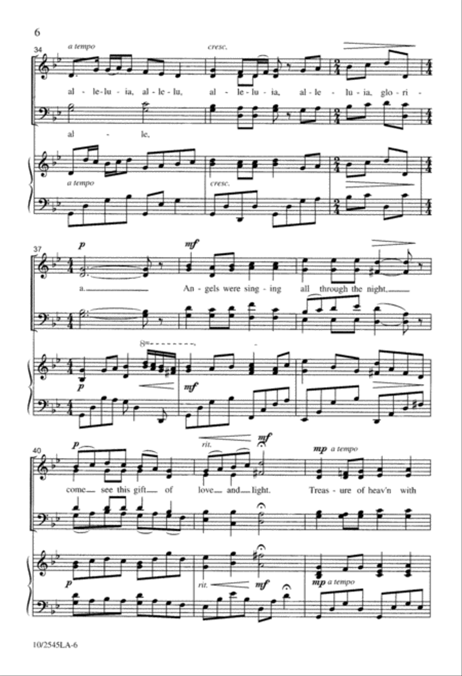 Carol of the Birds 4-Part scores gallery preview page 6