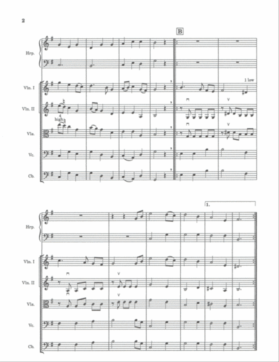 INTERMEZZO (w/opt. harp-elementary medium easy) String Orchestra scores gallery preview page 3