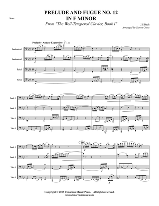Prelude & Fugue No. 12 in F Minor