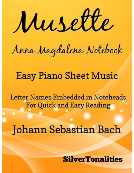 Musette Anna Magdalena Notebook Easy Piano Sheet Music