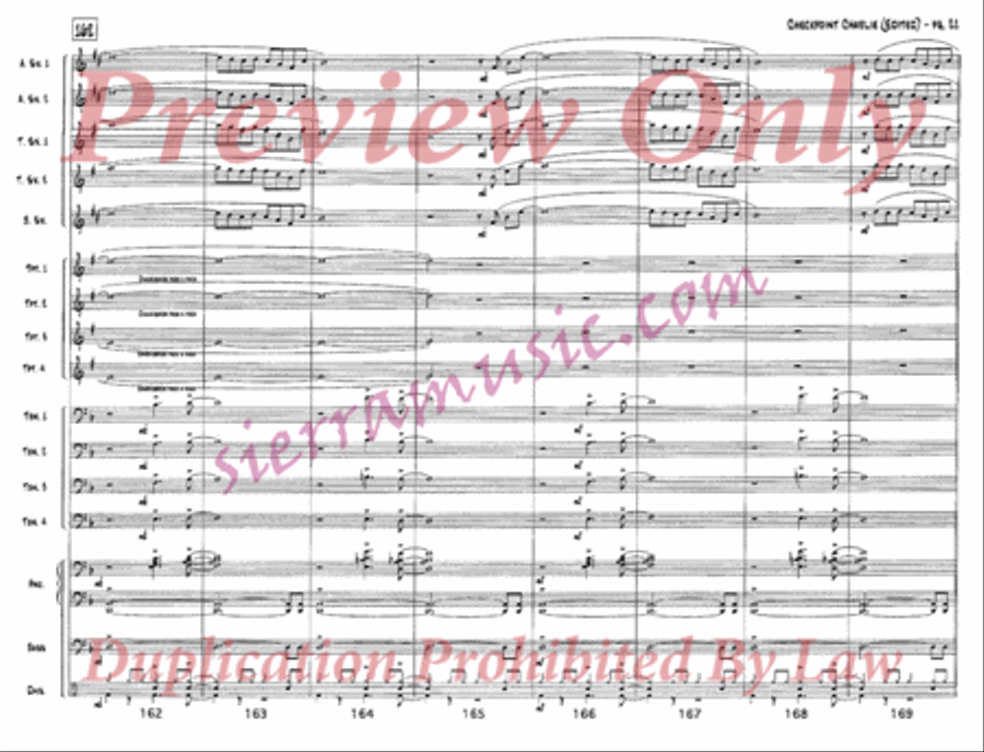 Checkpoint Charlie (Edited) Jazz Ensemble scores gallery preview page 22