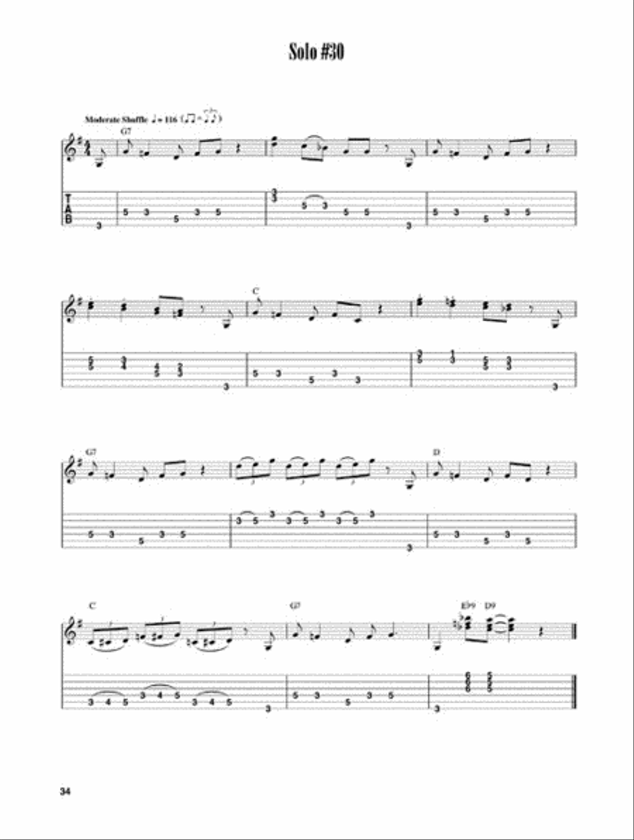 Solo Blues Guitar Solo Blues Guitar Electric Guitar scores gallery preview page 6