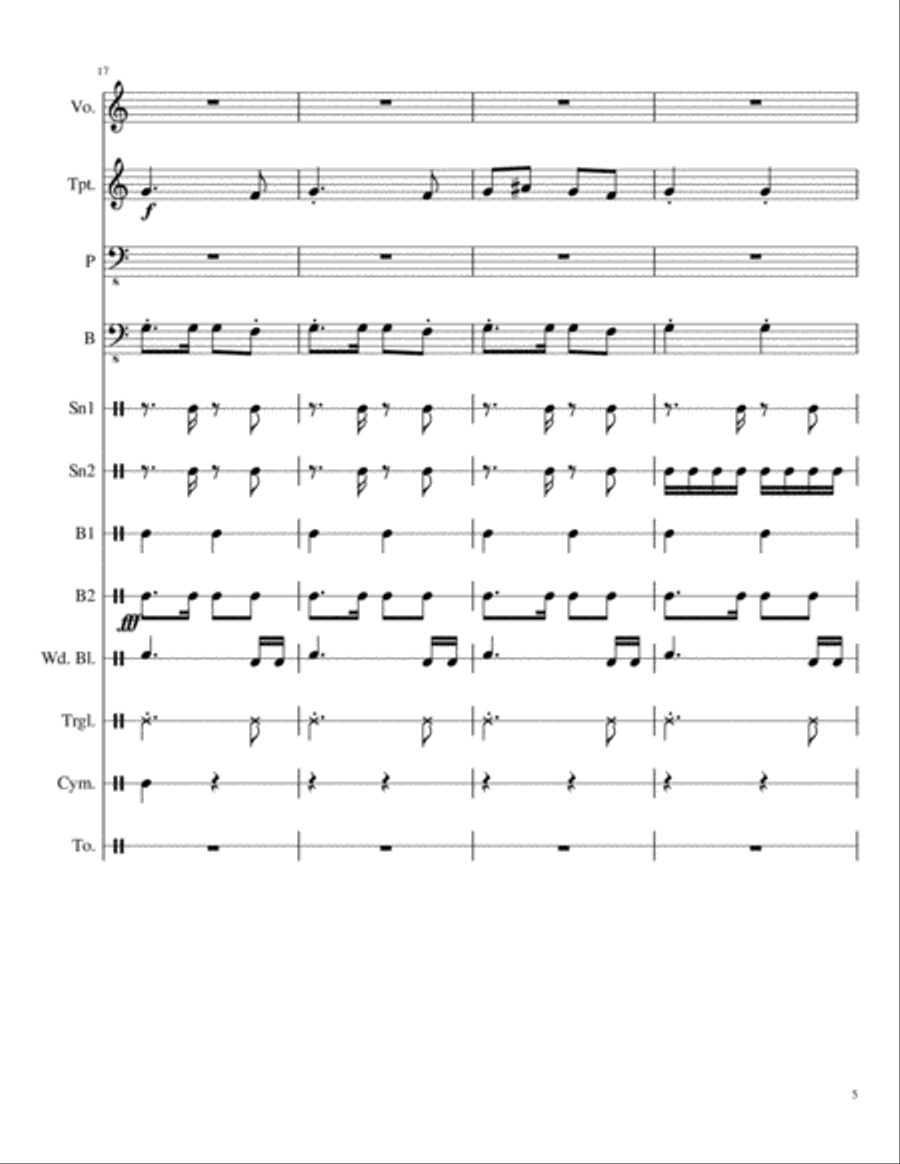 Buyog Percussion Ensemble scores gallery preview page 5