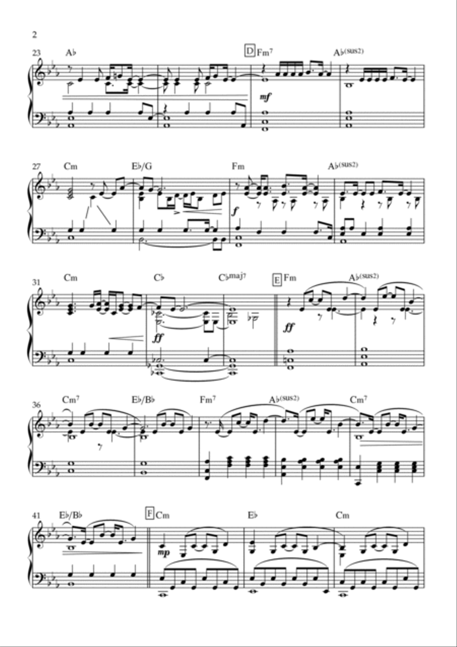 Enjoy The Silence Piano Solo scores gallery preview page 2