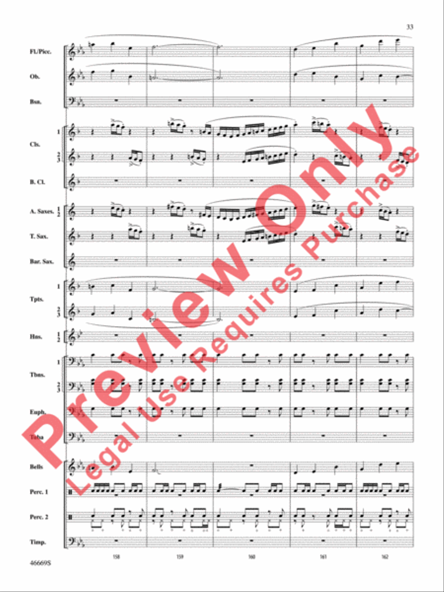 Oracles of the Sirocco Concert Band scores gallery preview page 34
