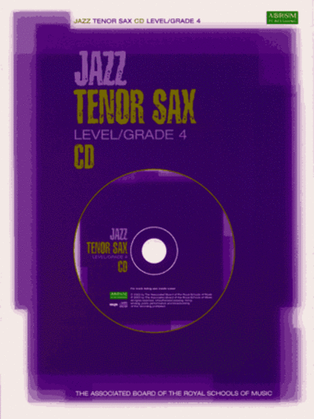 Jazz Tenor Sax CDs for Level/Grade 4