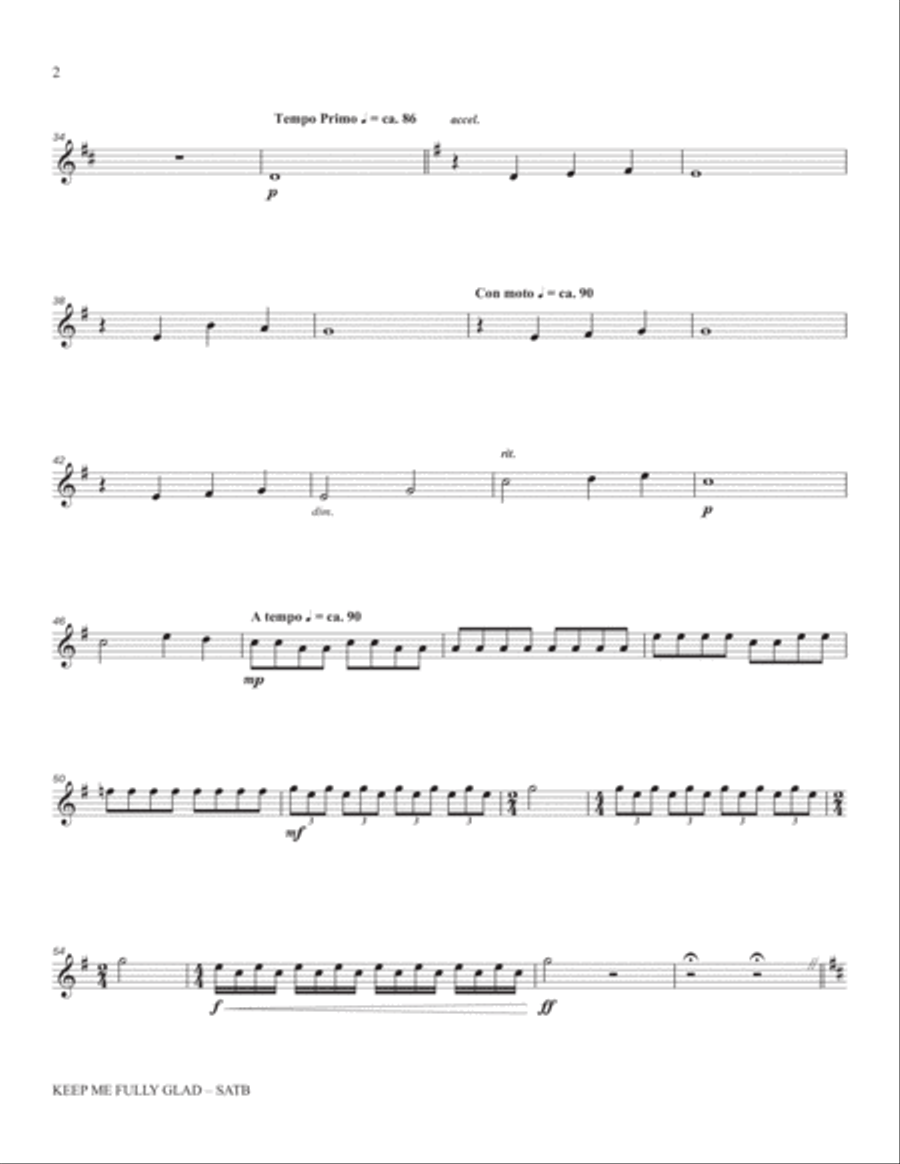 Keep Me Fully Glad - Cello Choir scores gallery preview page 5