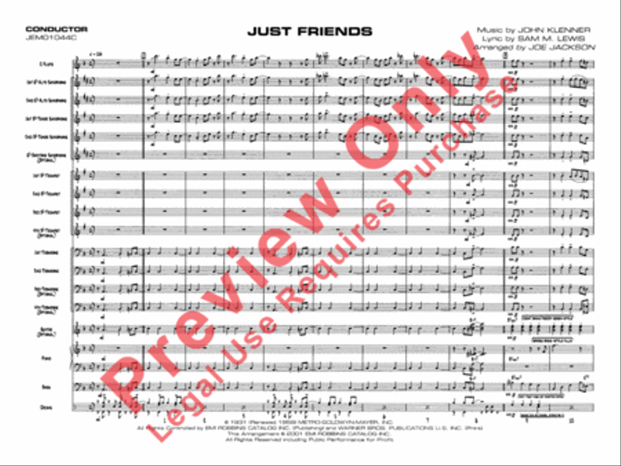 Just Friends Jazz Ensemble scores gallery preview page 4