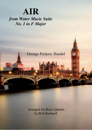 Book cover for Air from Water Music Suite No.1 (Handel) - Brass Quintet