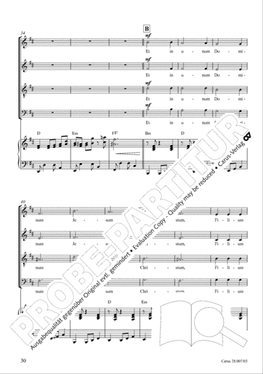Missa latina 4-Part scores gallery preview page 31