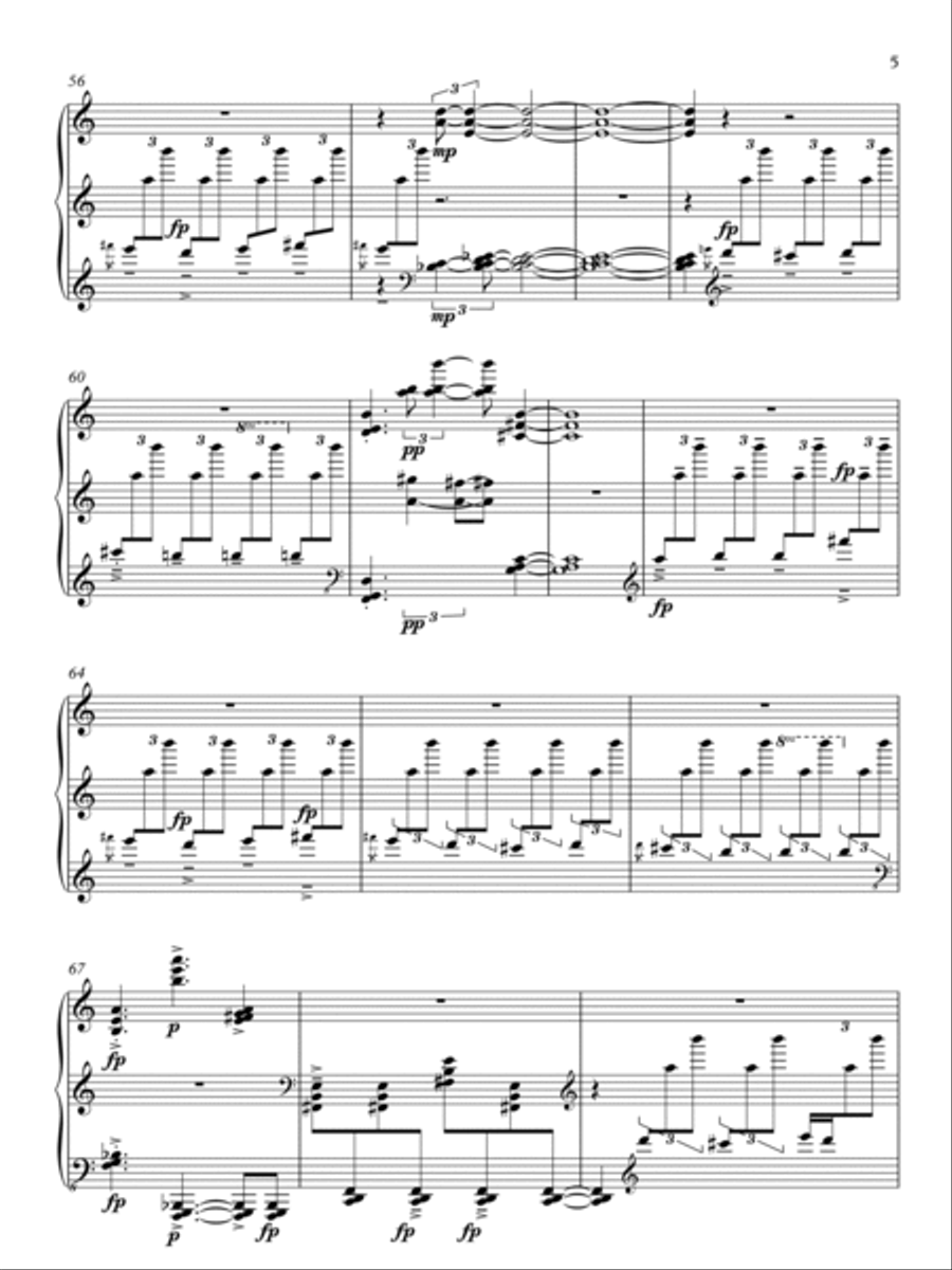 Reliev alpin I Rugoves ( Kosova) Piano Solo scores gallery preview page 5