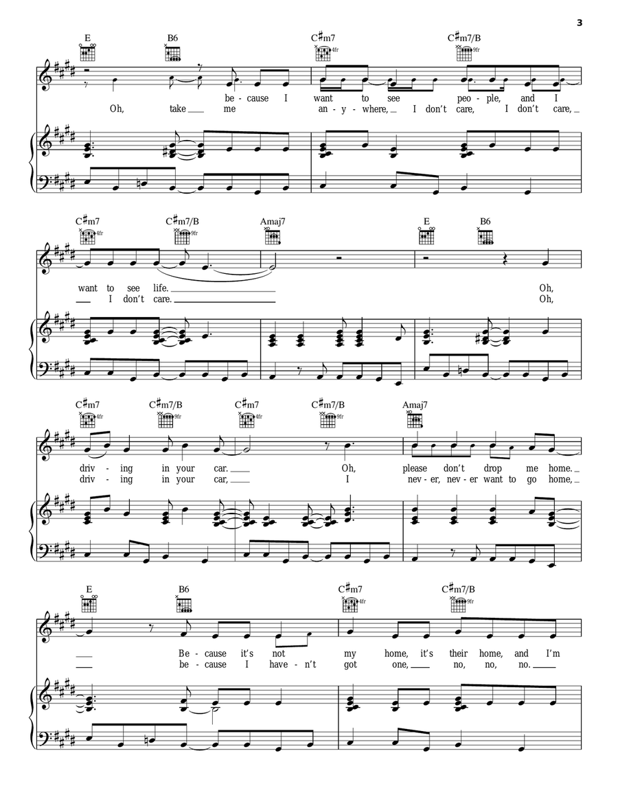 There Is A Light That Never Goes Out Piano, Vocal, Guitar scores gallery preview page 3