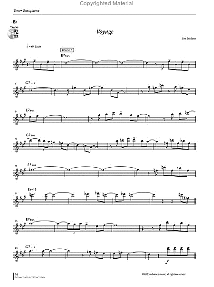 Intermediate Jazz Conception Tenor Saxophone Tenor Saxophone scores gallery preview page 6