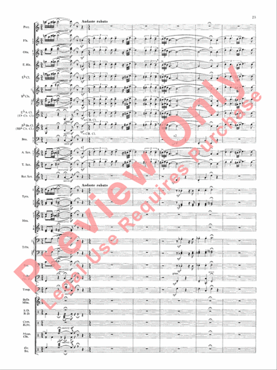 Symphonic Dance No. 3 (Fiesta) Concert Band scores gallery preview page 26