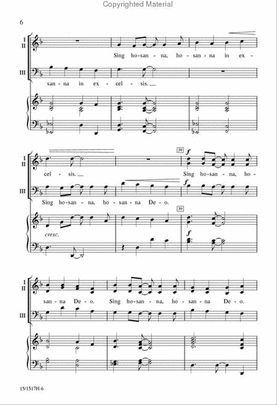 Festival Hosanna 4-Part scores gallery preview page 6