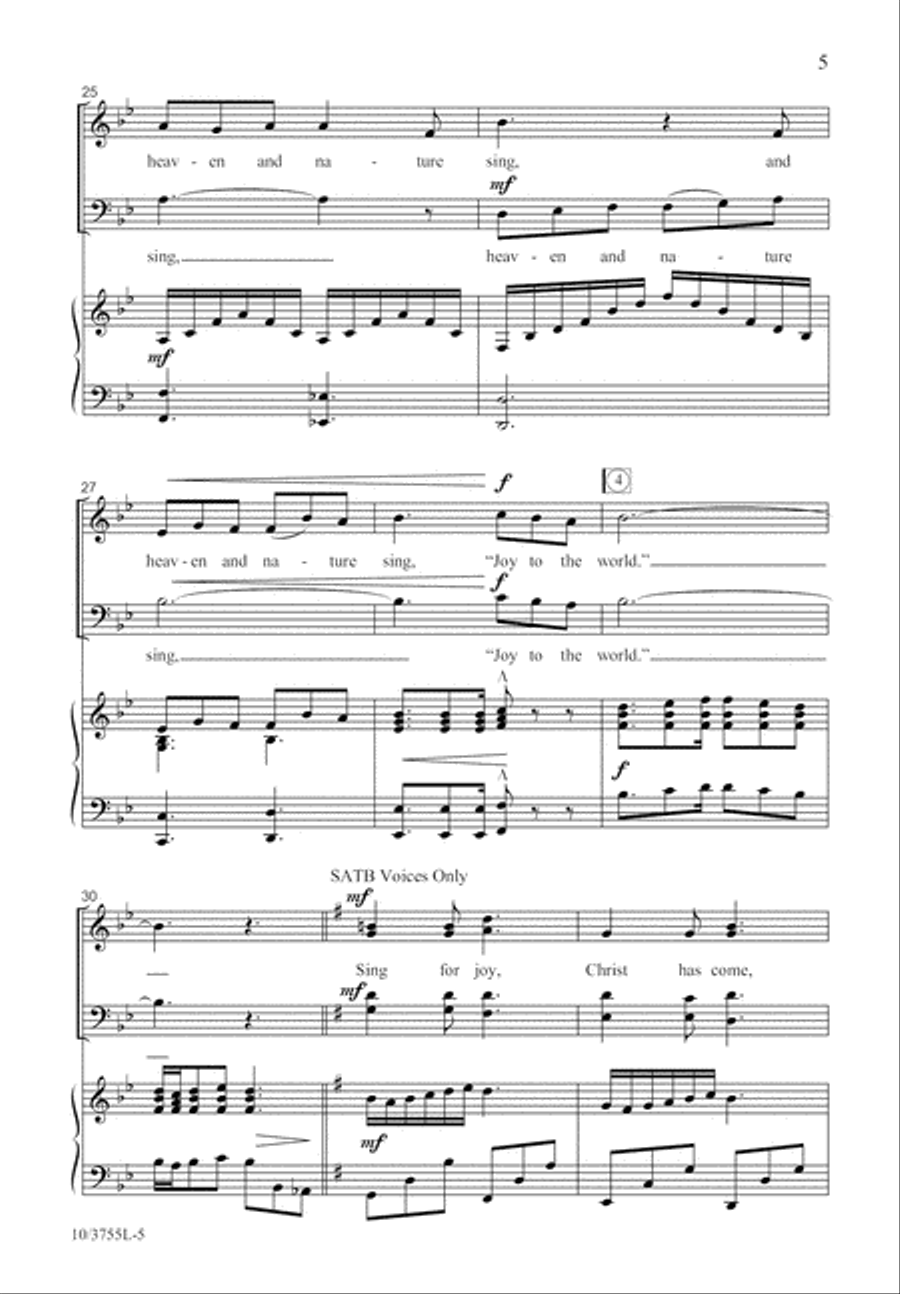 Sing Joy to the World