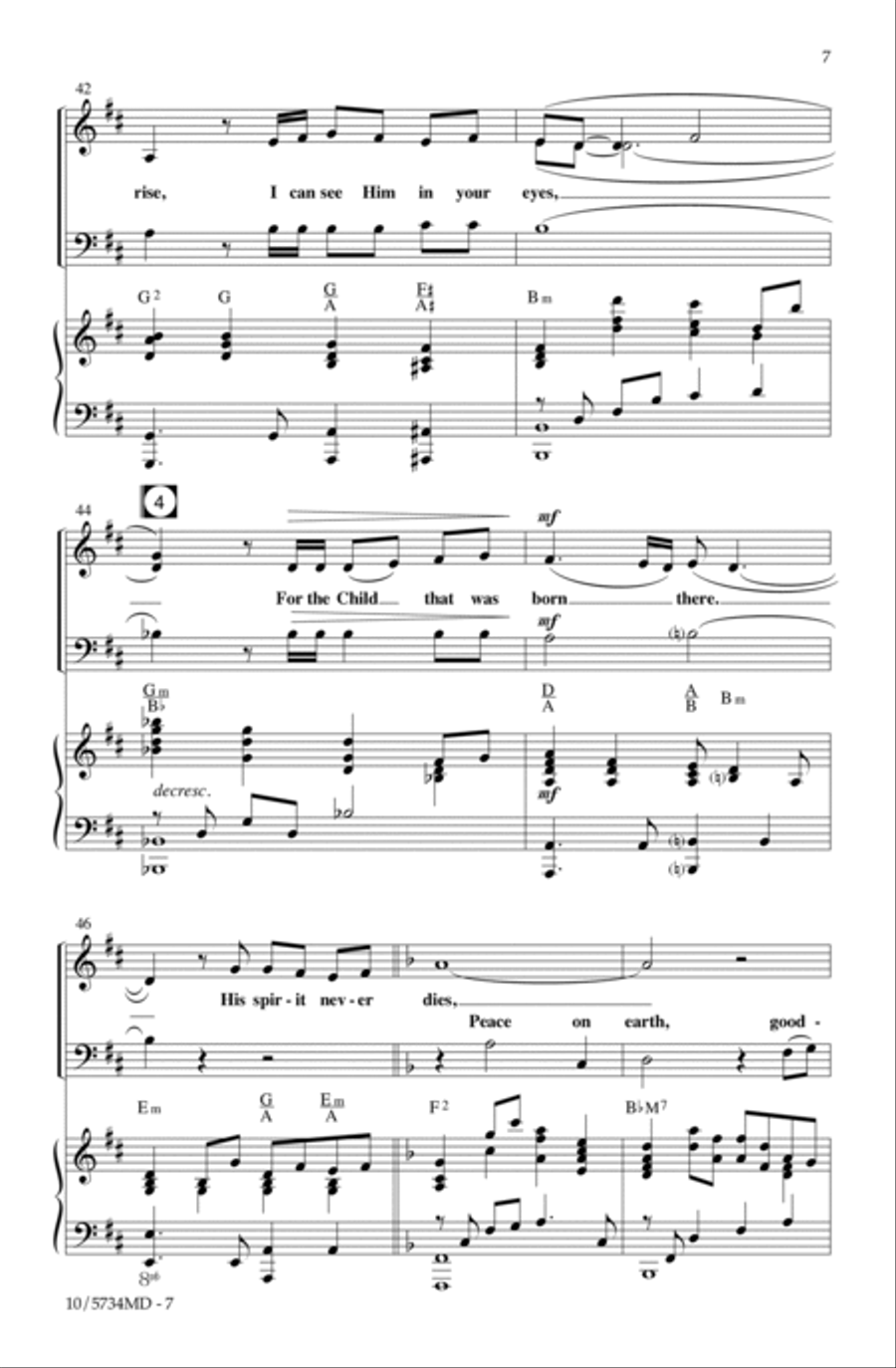 Bethlehem Morning Bethlehem Morning 4-Part scores gallery preview page 7
