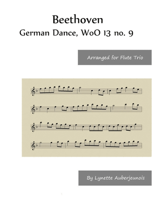 Book cover for German Dance, WoO 13 no. 9 - Flute Trio