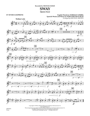 Sway (Quien Sera) - Bb Tenor Saxophone