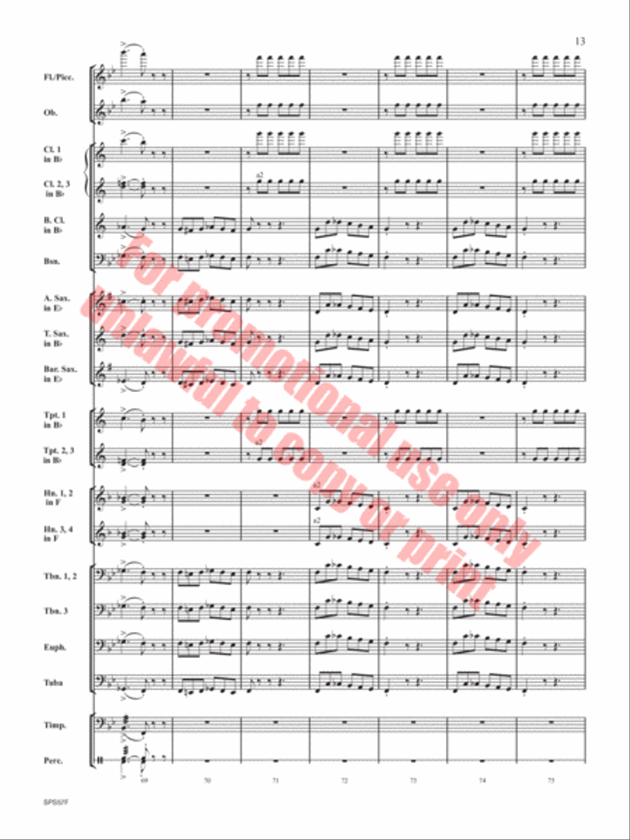 Them Basses Concert Band scores gallery preview page 14