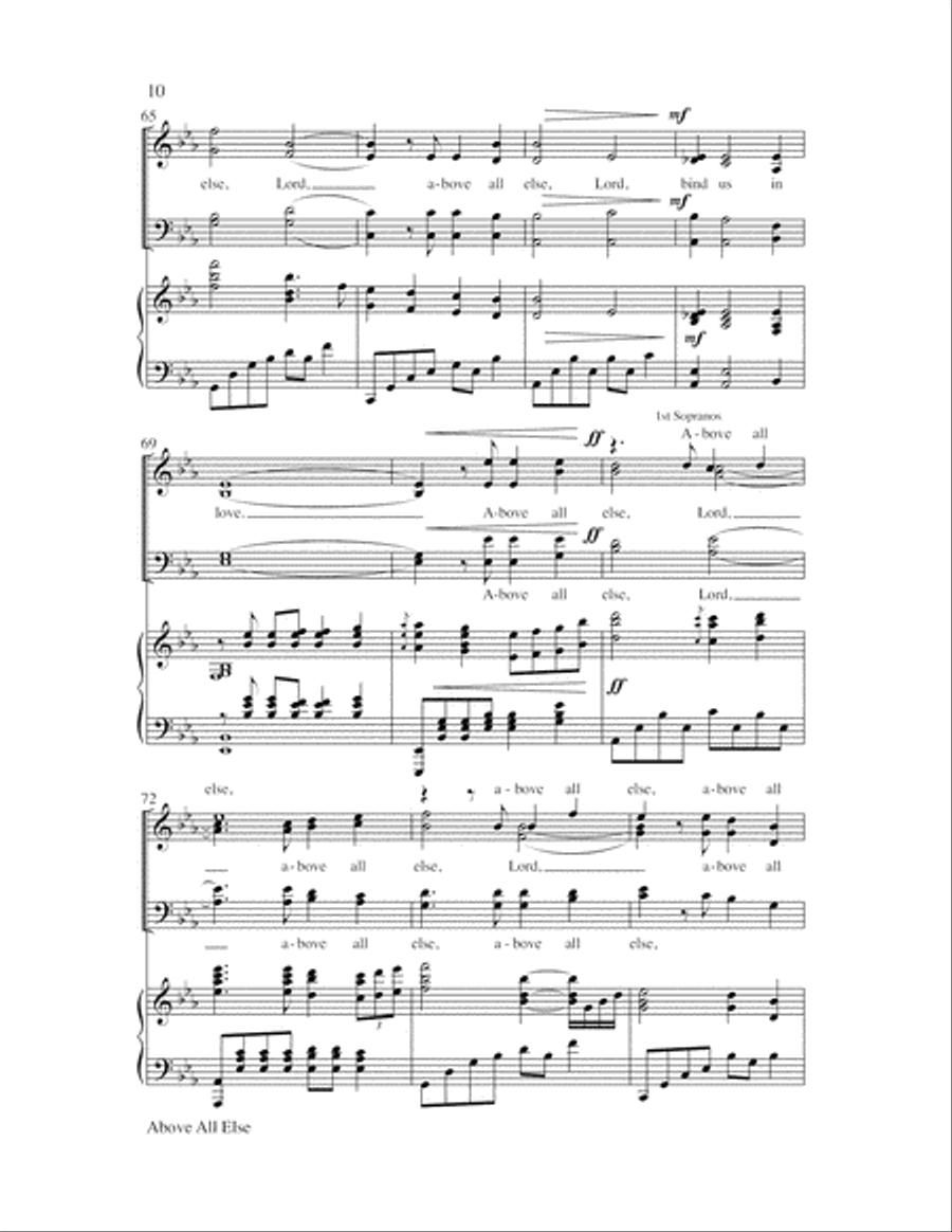 Above All Else 4-Part scores gallery preview page 10