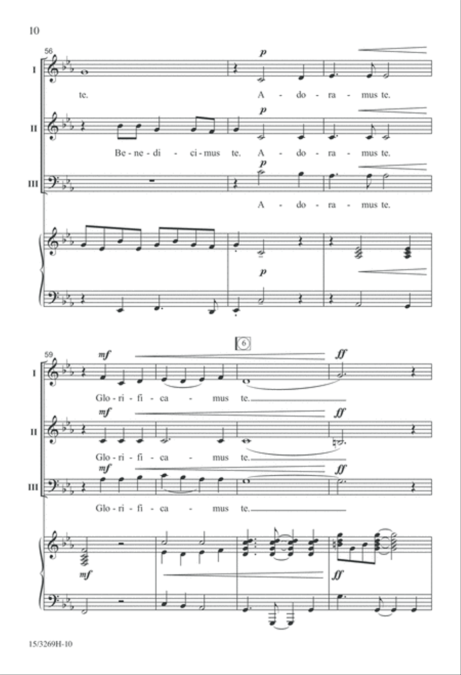 Festival Gloria 3-Part scores gallery preview page 10