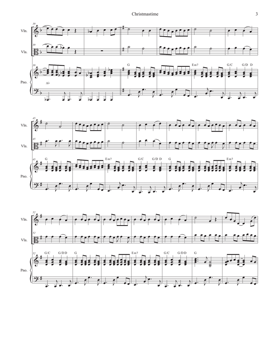 Christmastime String Duet scores gallery preview page 3