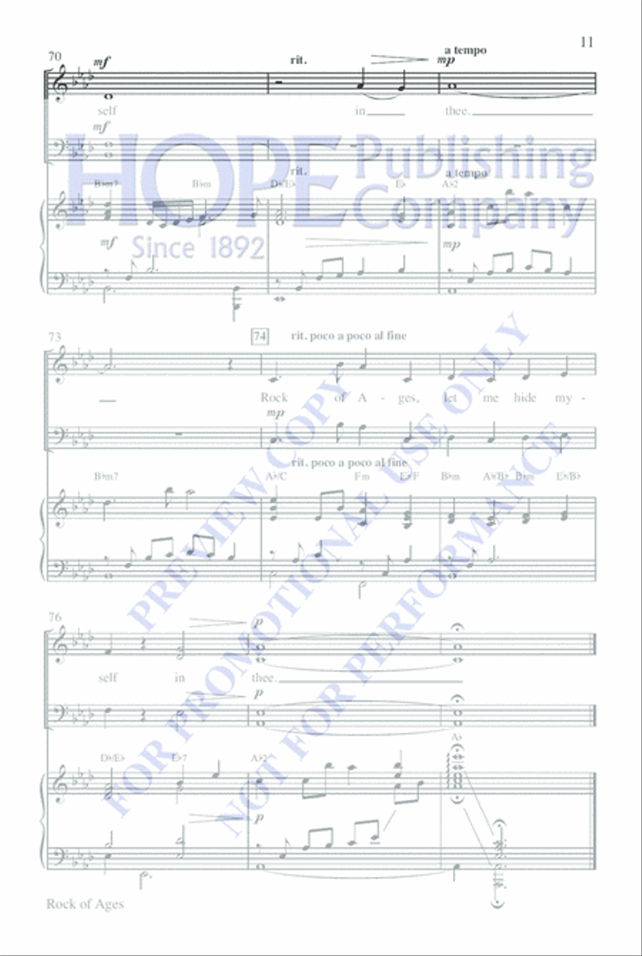 Rock of Ages Rock of Ages 4-Part scores gallery preview page 10
