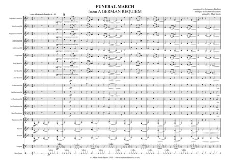 Funeral March from A German Requiem by Brahms - BRASS BAND image number null