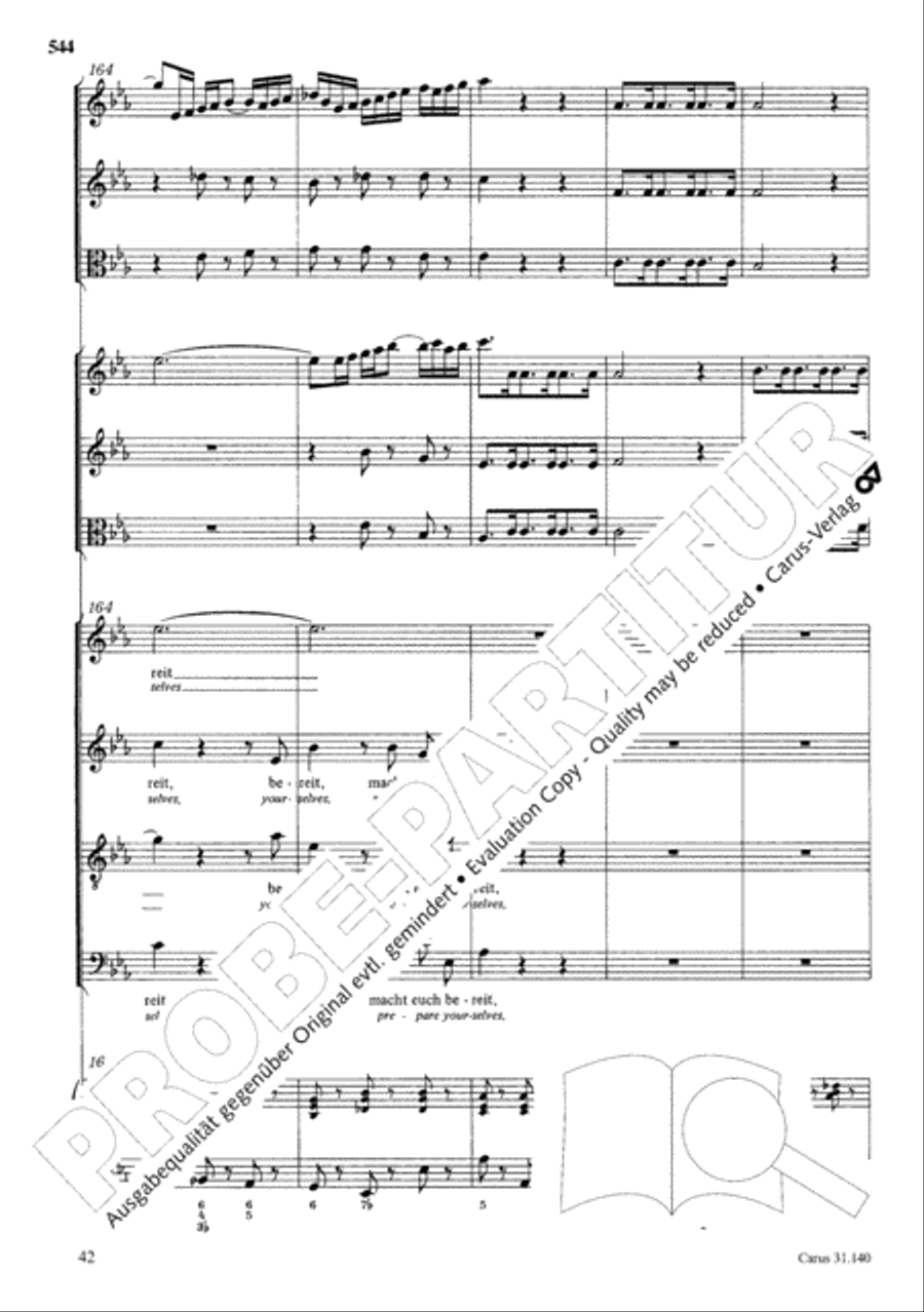 The Complete Sacred Vocal Works (Das geistliche Vokalwerk) Voice scores gallery preview page 545
