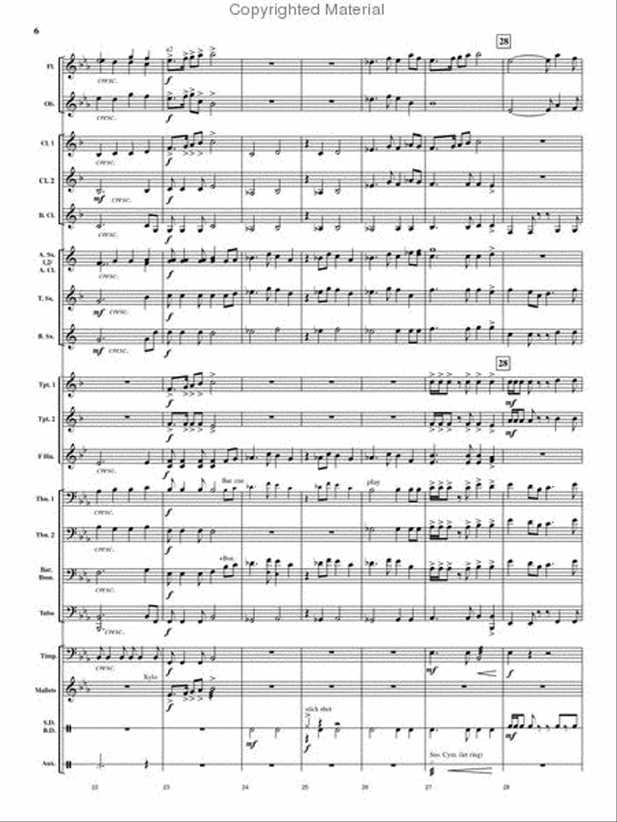 Cedar Creek Sketches Cedar Creek Sketches Concert Band scores gallery preview page 5