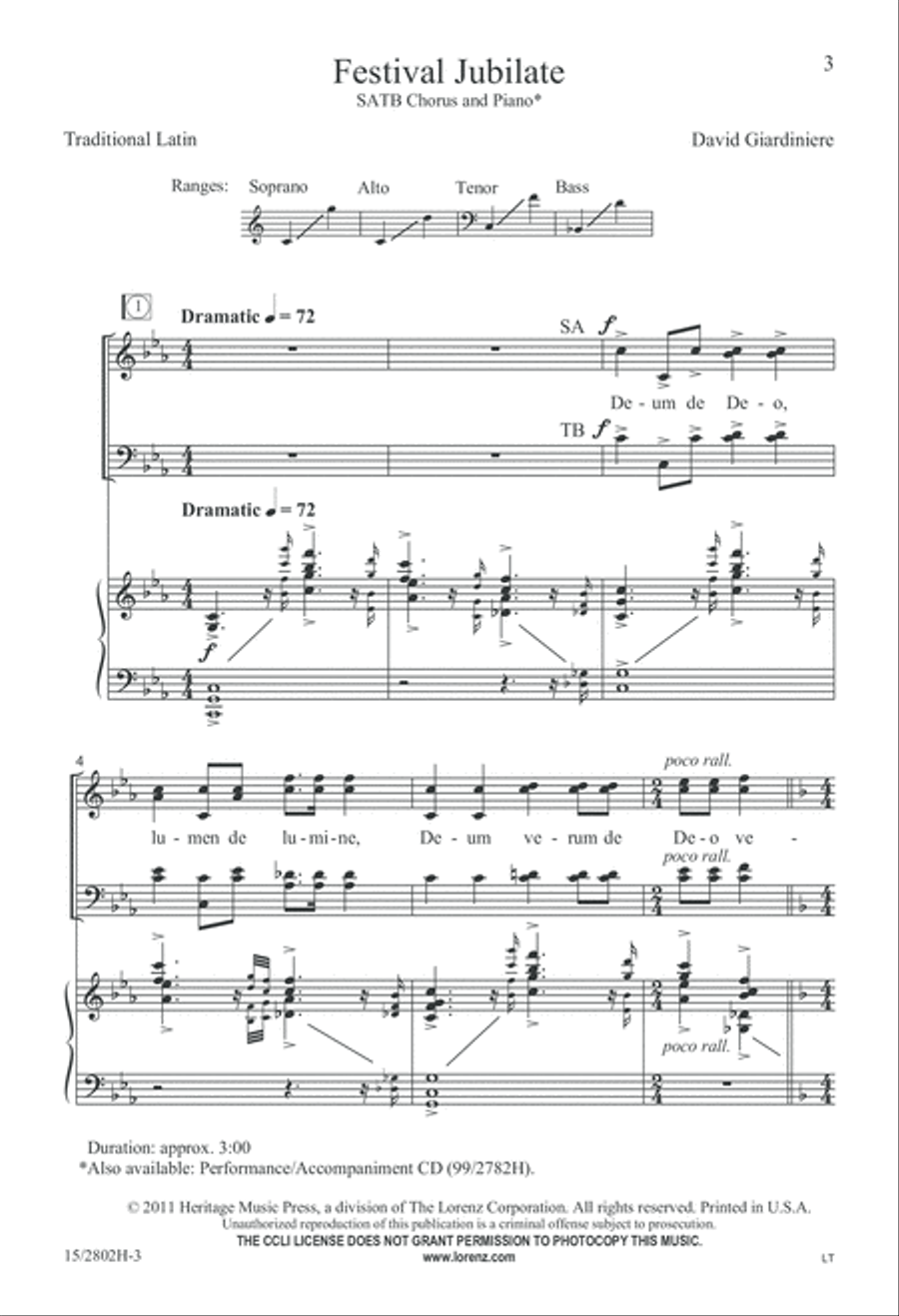 Festival Jubilate Festival Jubilate 4-Part scores gallery preview page 4