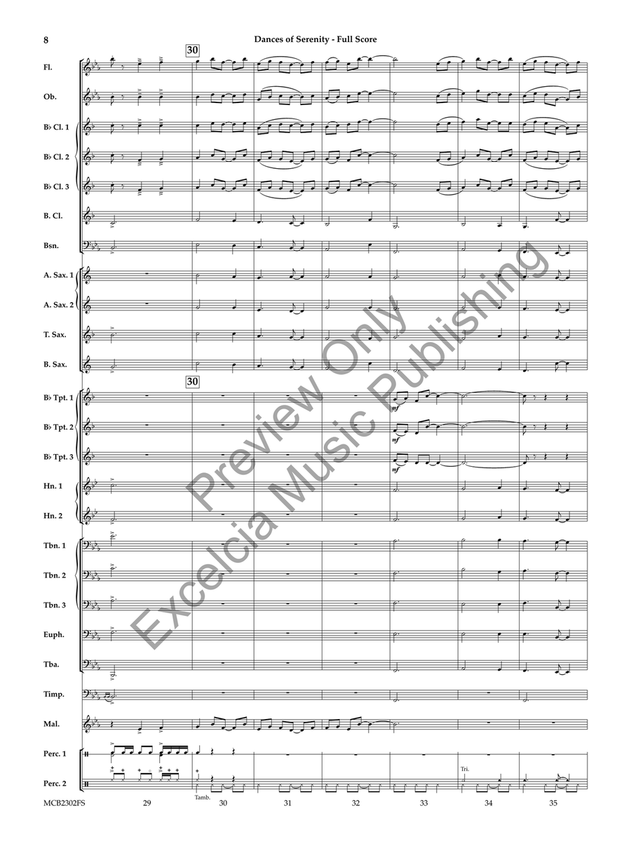 Dances of Serenity Dances of Serenity Concert Band scores gallery preview page 9