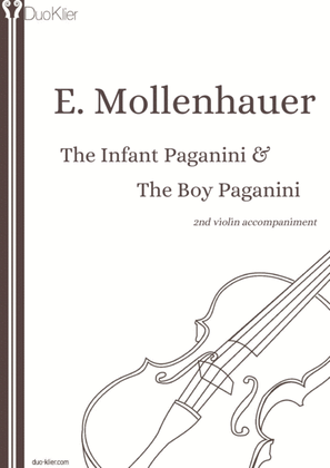 Book cover for Mollenhauer - 2 pieces, The Boy and The Infant Paganini, 2nd violin accompaniments