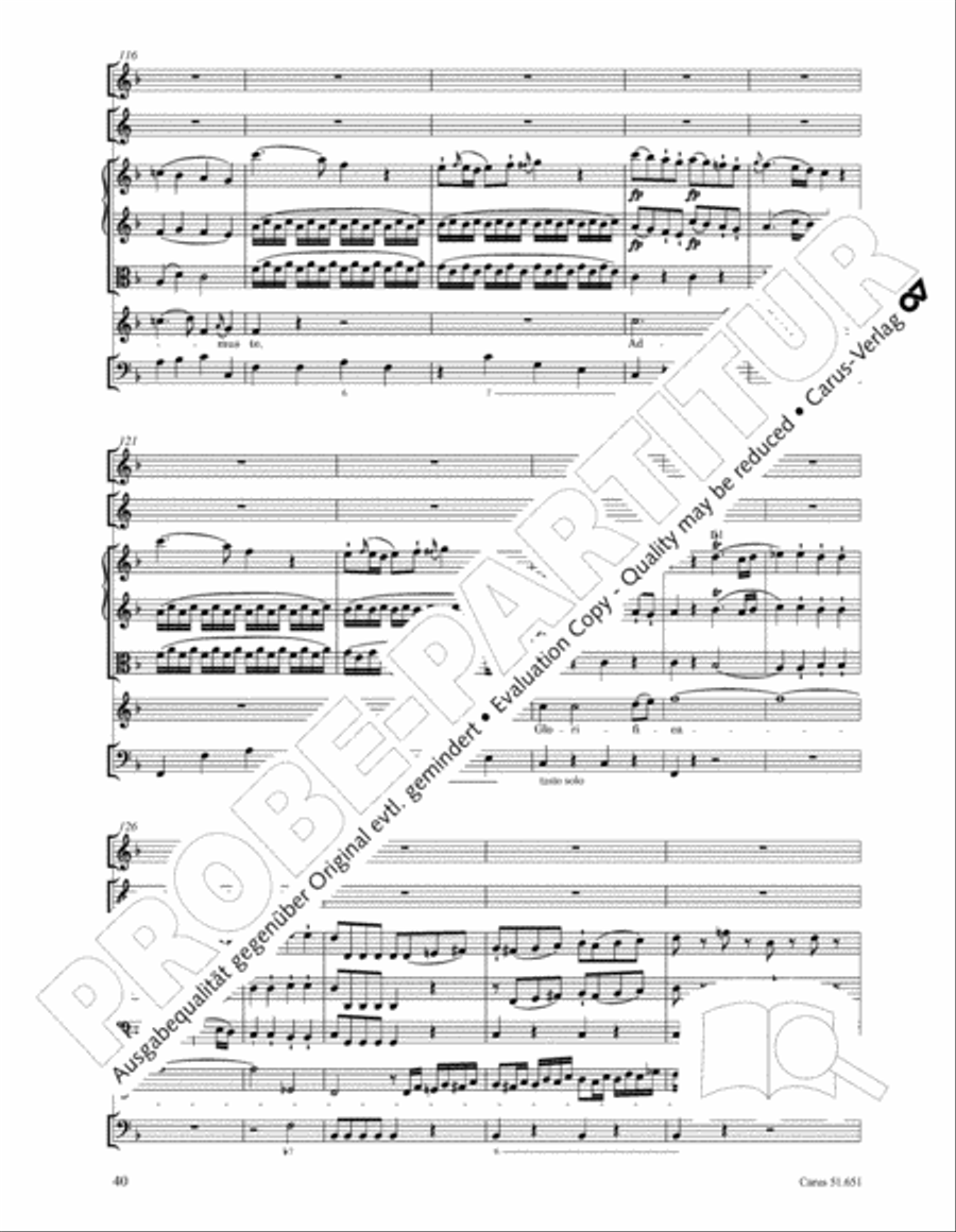 C Minor Mass, K. 427 (Missa in c KV 427) 4-Part scores gallery preview page 56