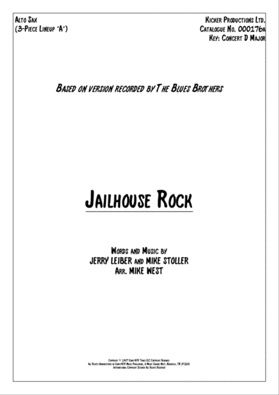 Jailhouse Rock Jailhouse Rock Small Ensemble scores gallery preview page 6