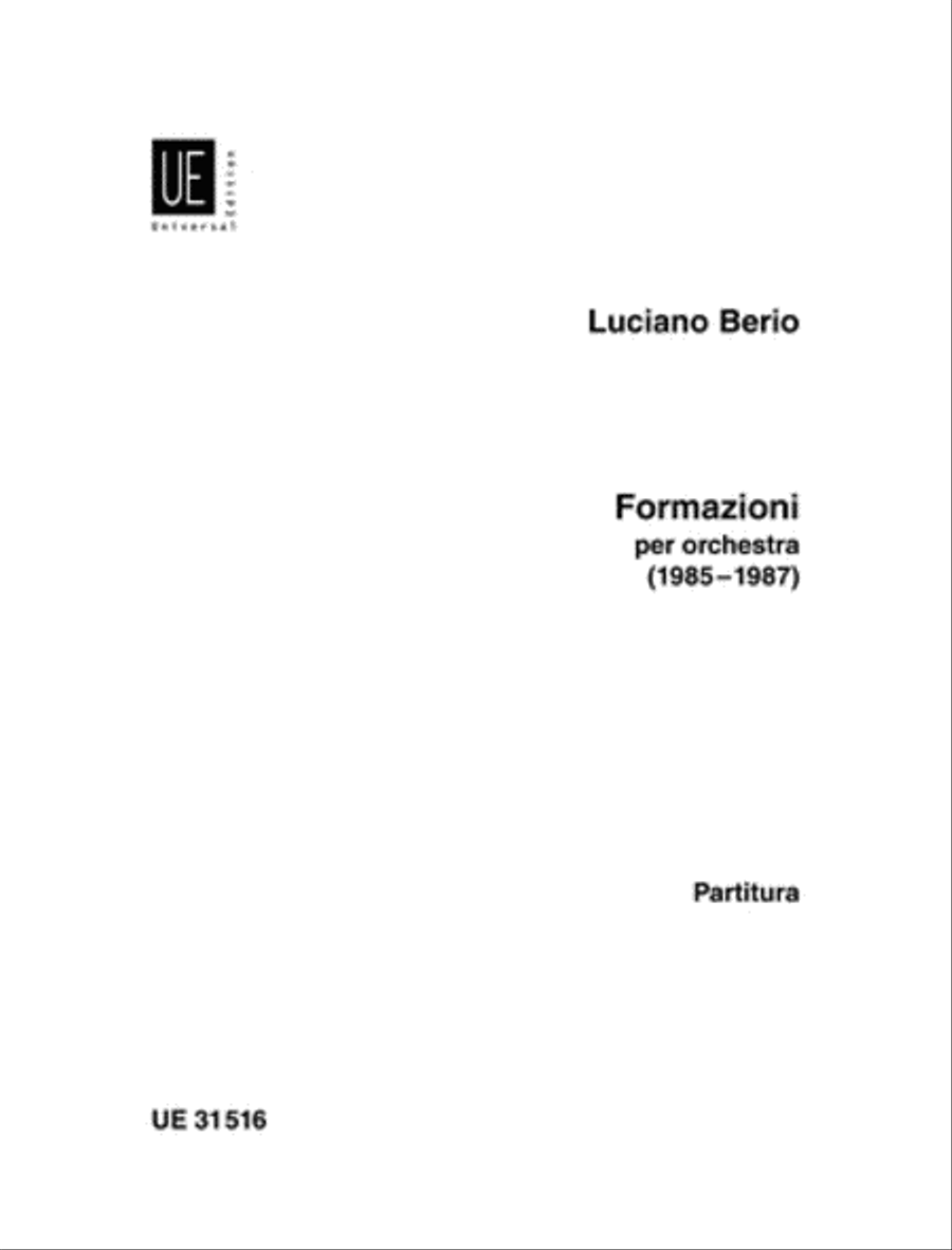 Formazioni For Orch School and Community scores gallery preview page 1