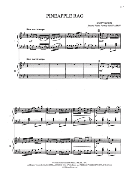 15 Arrangements of American Classics for Two Pianos, Four Hands