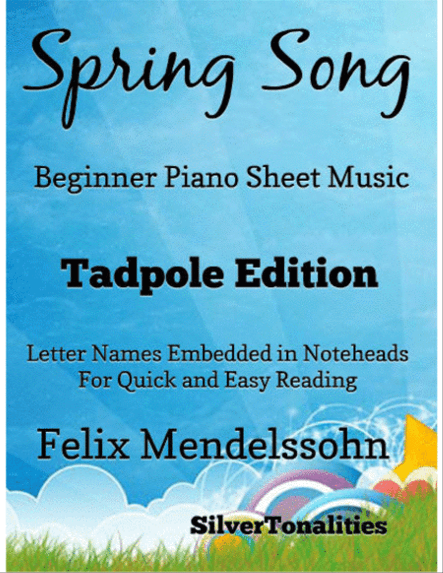 Spring Song Felix Mendelssohn Beginner Piano Sheet Music 2nd Edition Easy Piano scores gallery preview page 1