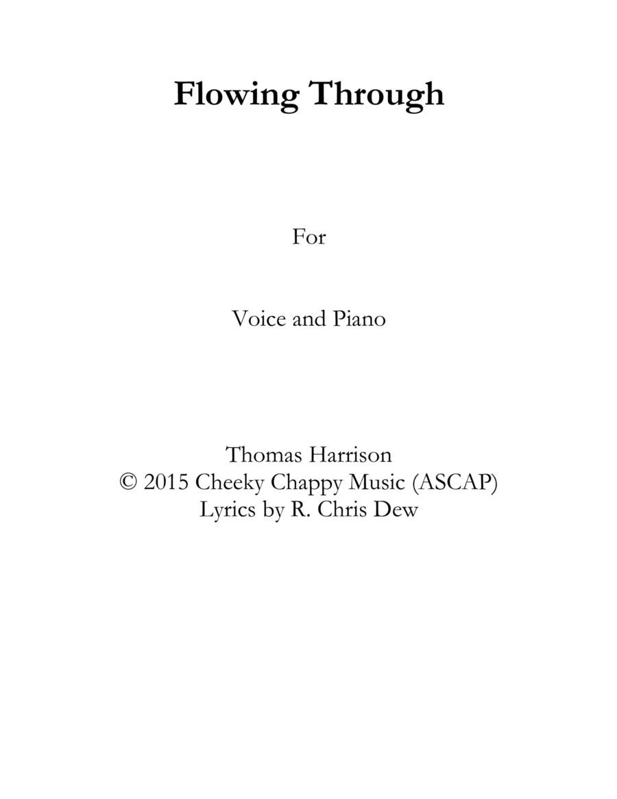 Flowing Through Voice scores gallery preview page 1